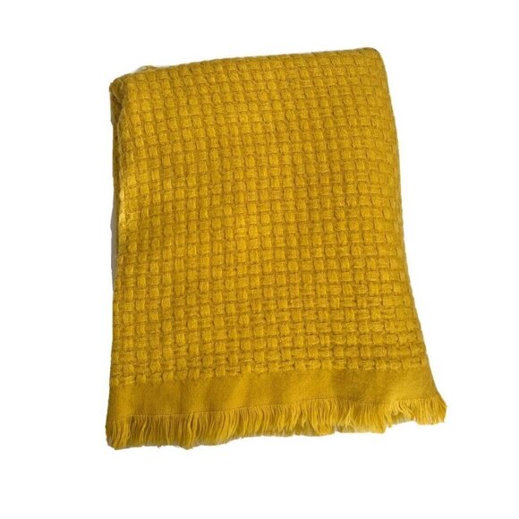 Dissa knitted Decorative Throw blanket Mustard - Picture 10 of 10